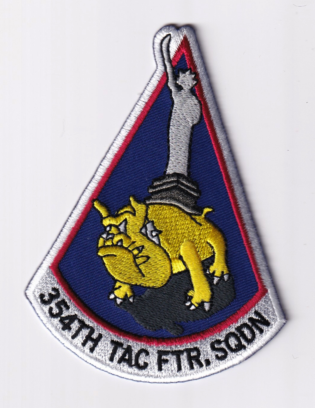 354th Tactical Fighter Squadron Bulldogs, 4 inch Patch